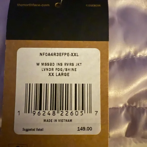 The North Face Lavender Puffer Jacket - Picture 4 of 5